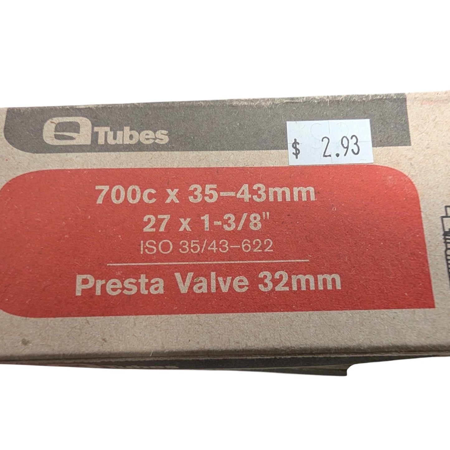 Bicycle Inner Tube, 27 X 1-3/8, Presta Valve