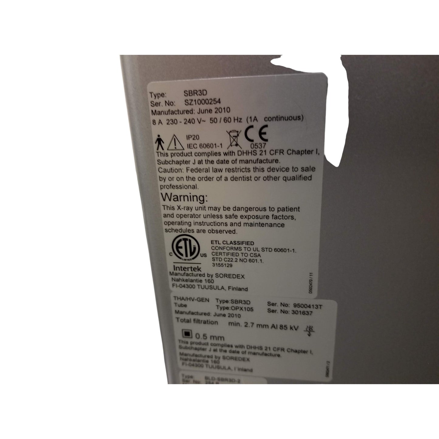 Soredex Scanora 3D Cone Beam CT Imaging System