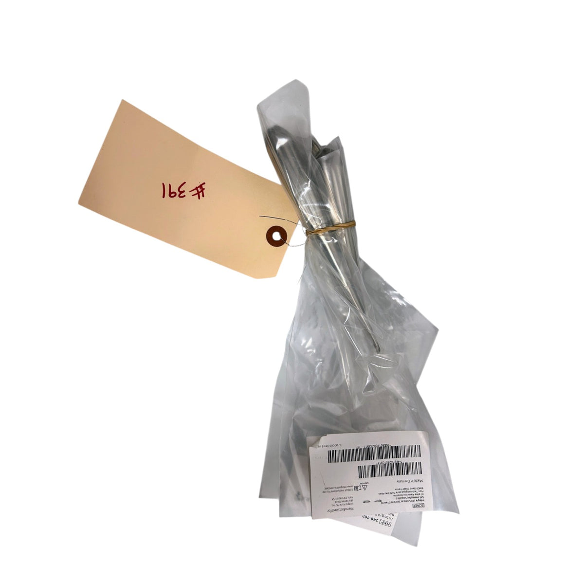 Integra Jarit, Ref 240-103 Bruins oval cup Curette, Straight, #1 7" (175mm), Stainless Steel, New in packaging