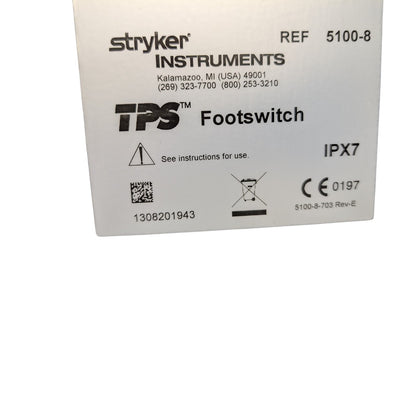 Stryker TPS Surgical Console Footswitch
