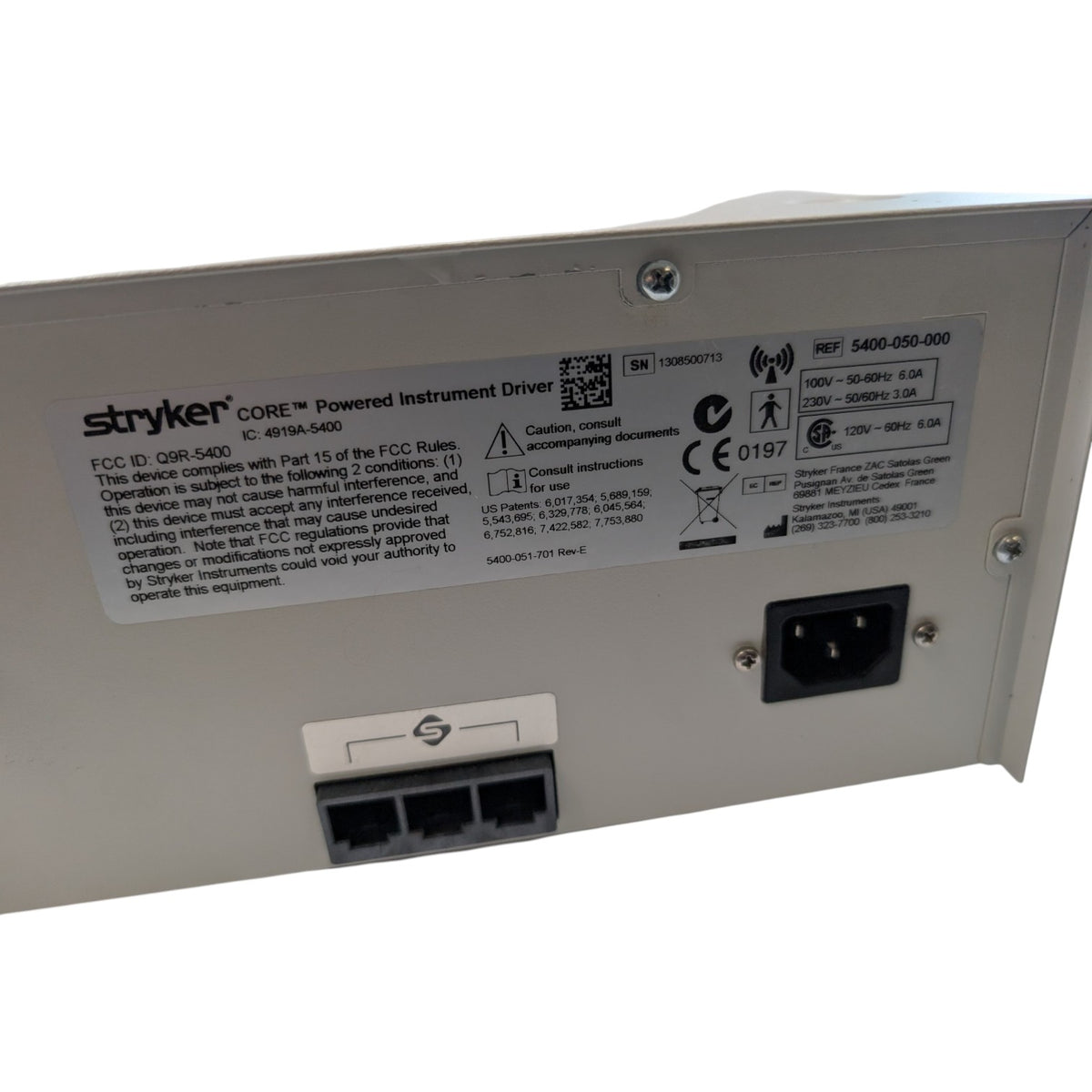 Stryker Core power insturment driver 5400-050-000 Arthroscopic Console