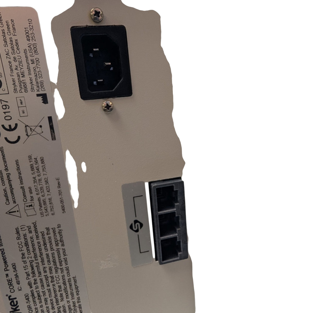 Stryker Core power insturment driver 5400-050-000 Arthroscopic Console