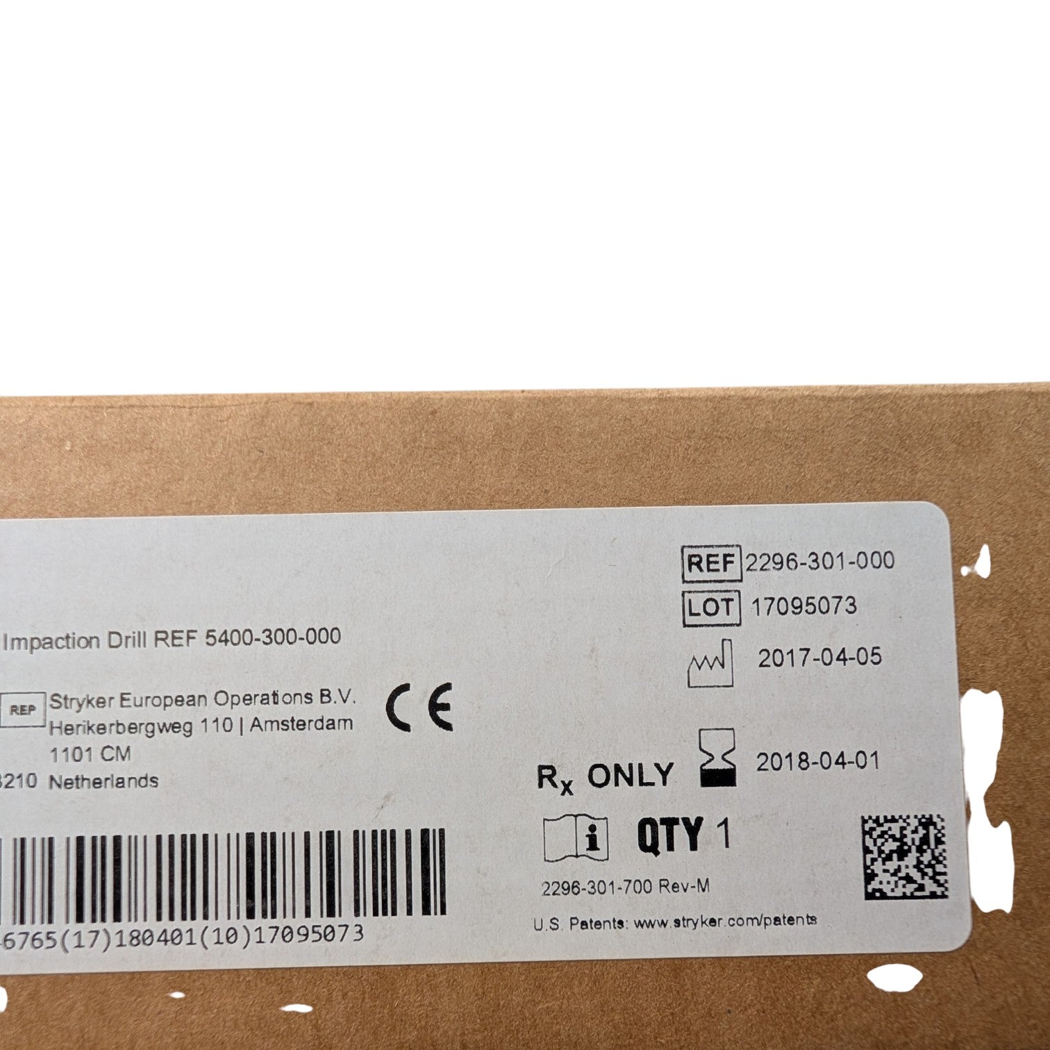 Stryker Irrigation Clip 54-201-013 (NEW in box)