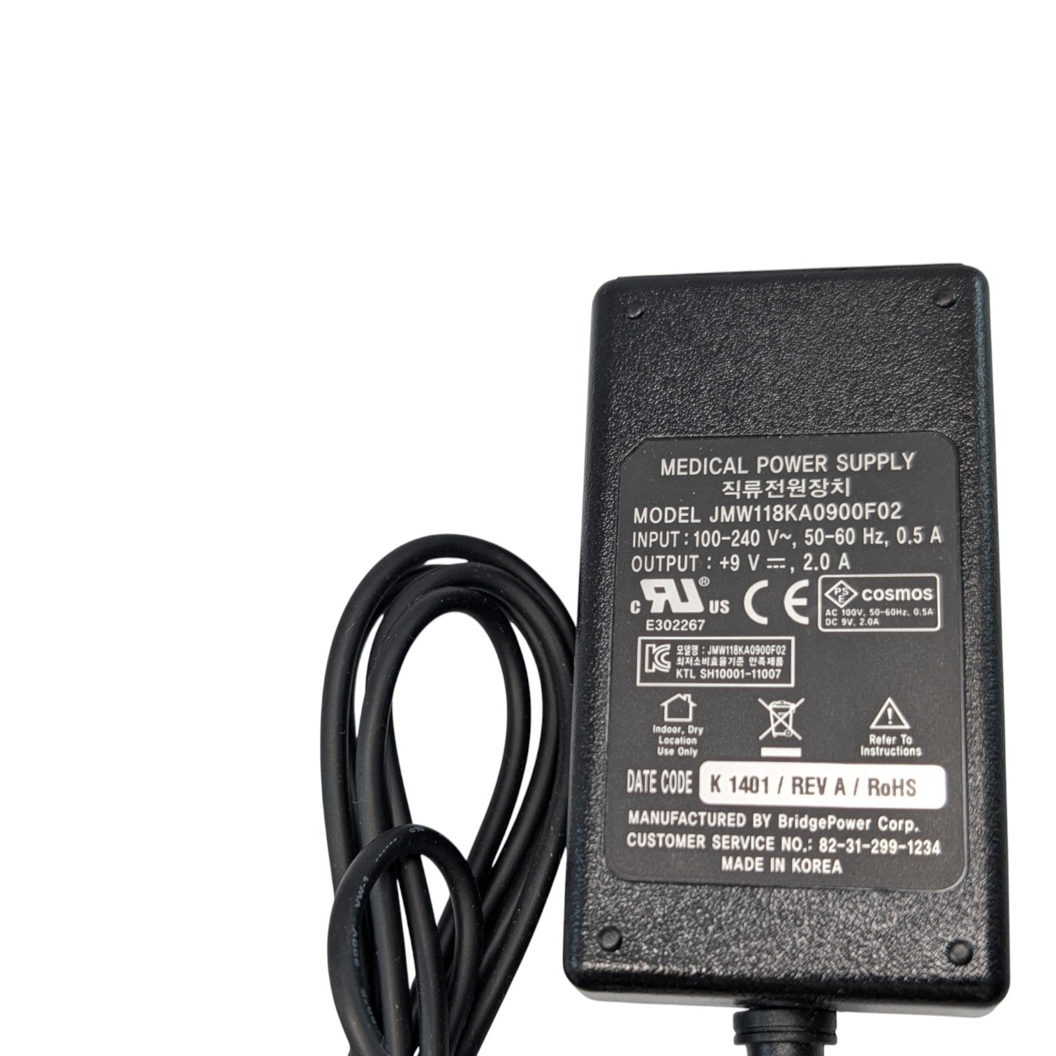 Wide Range AC-DC Adaptor Power, Medical Power Supply