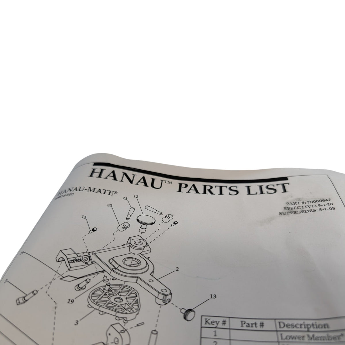 Whip Mix Hanau-Mate Non Adjust Articulator 009856-000 New in box