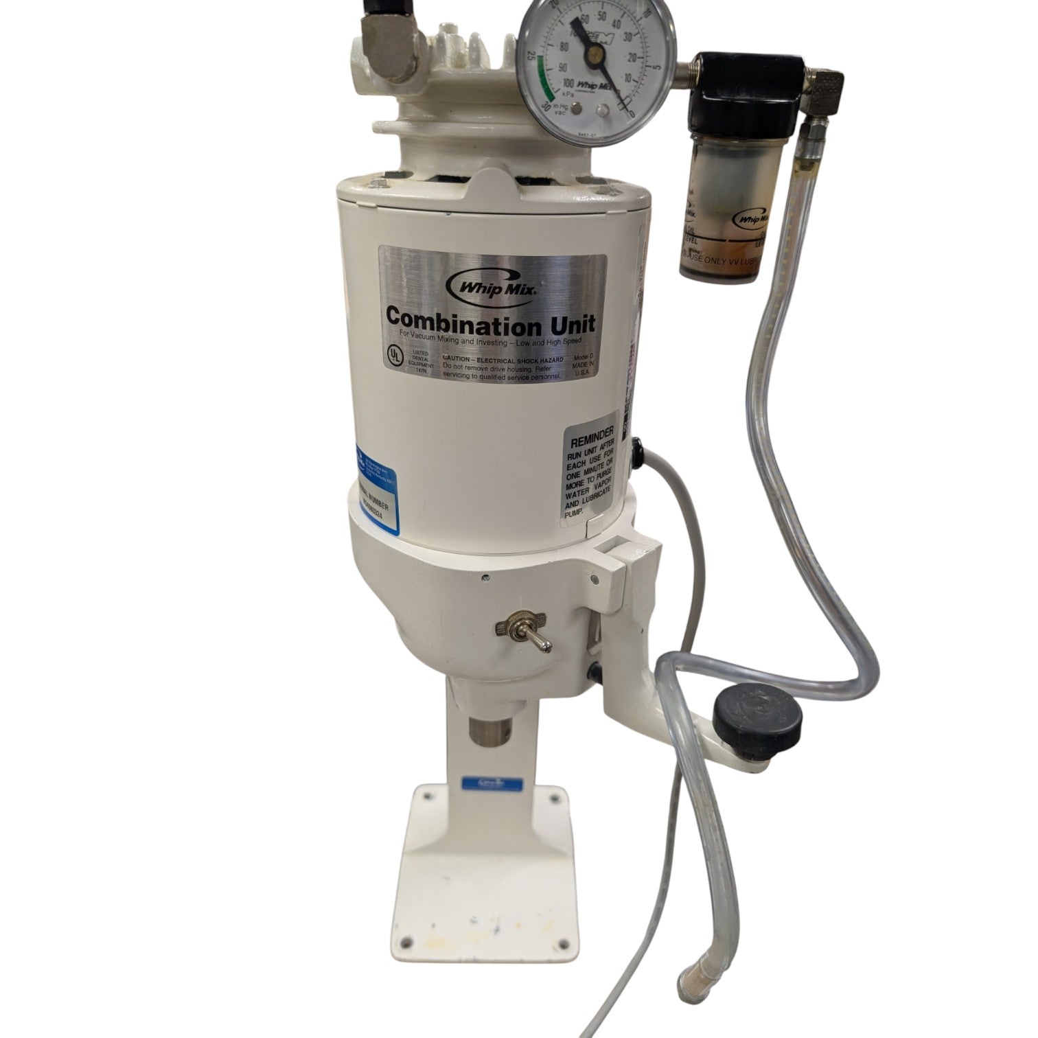 Whip Mix Combination Unit Model D Vacuum Mixing and Investing Unit