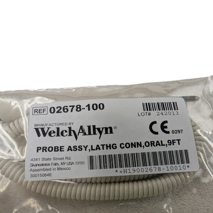 Welch Allyn Oral/axillary Probe and 9 Ft Cord for Spot