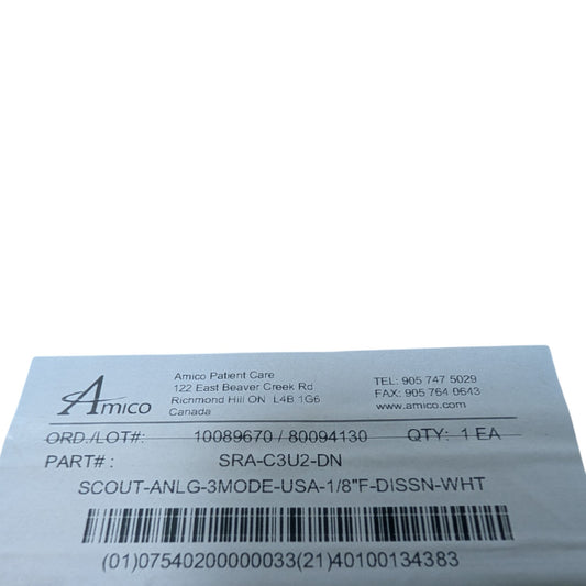 Amico Scout SRA-C3U2-DN Vacuum Regulator