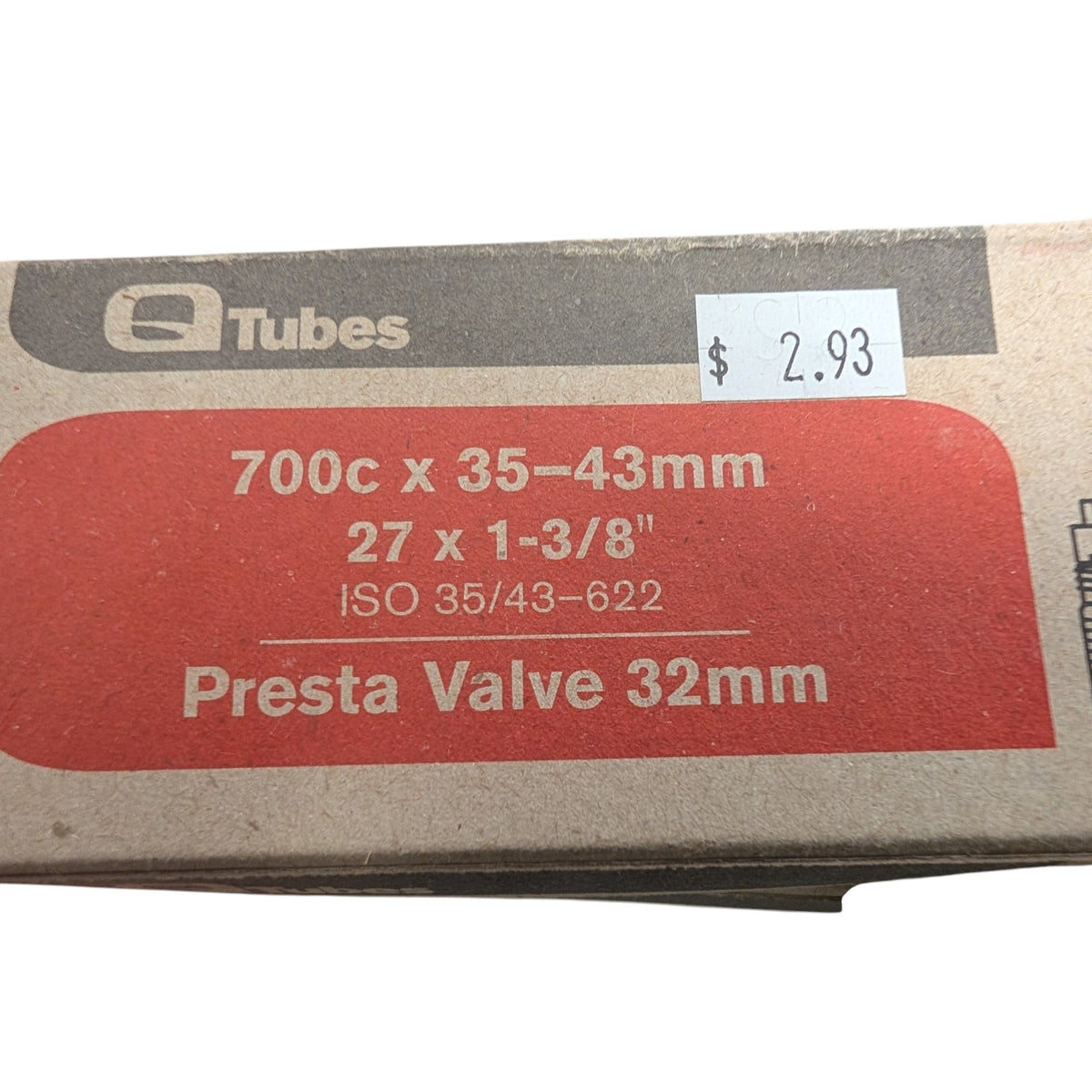 Bicycle Inner Tube, 27 X 1-3/8, Presta Valve