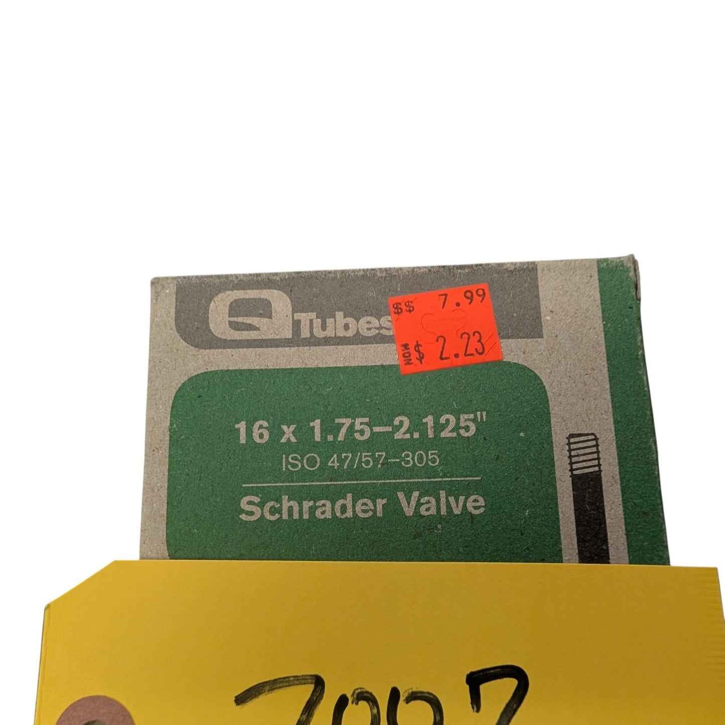 Bicycle Inner Tube, 16 X 1.75-2.125, Schrader Valve