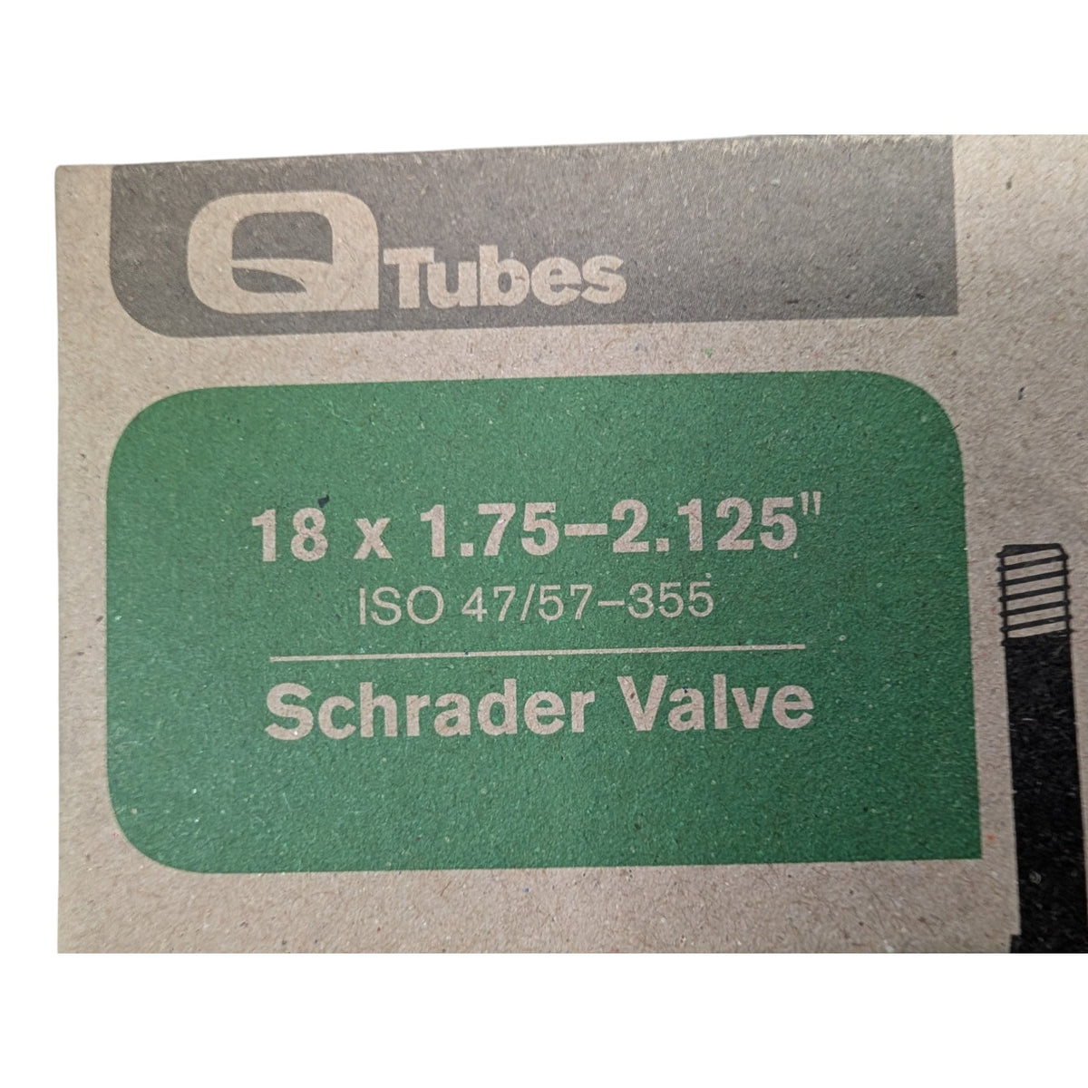 Bicycle Inner Tube, 18 X 1.75-2.125, Schrader Valve