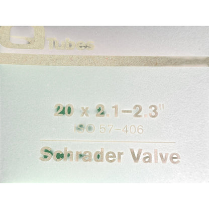 Bicycle Inner Tube, 20 X 2.1-2.3, Schrader Valve