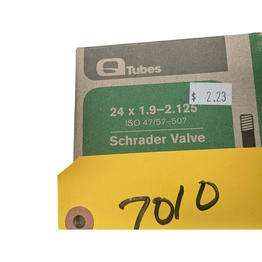 Bicycle Inner Tube, 24 X 1.9-2.125, Schrader Valve