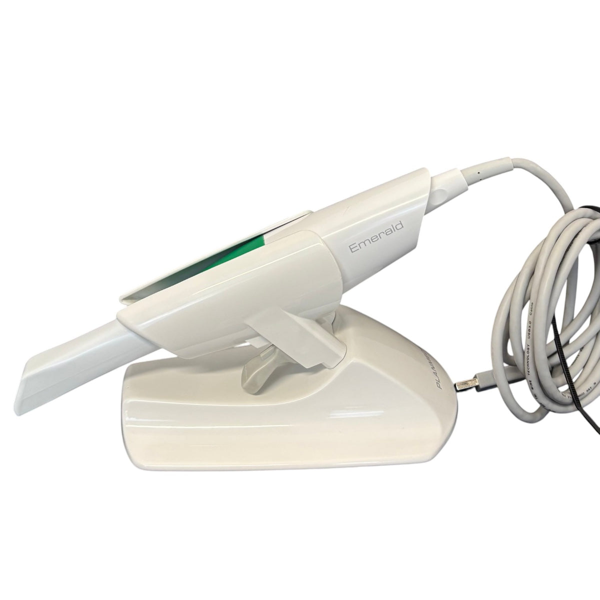 Planmeca Emerald SN 411758, Includes base, tip, and cable