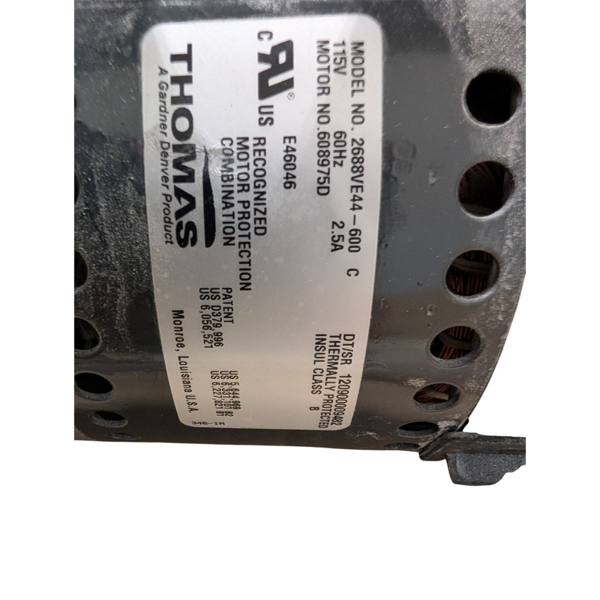 Thomas 2688VE44-600 Vacuum