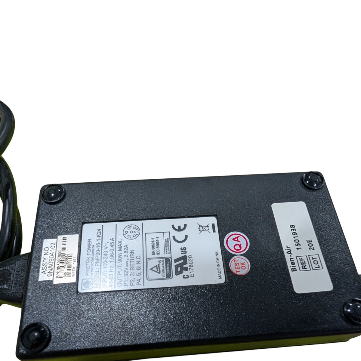 Bien-Air 150938 AC Power Cord Assembly with lead