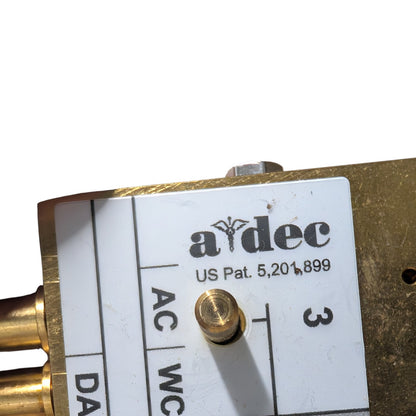 A-dec Performer Brass Block 38.1817.00, 3-Valve with Hold-Back Air Manifold