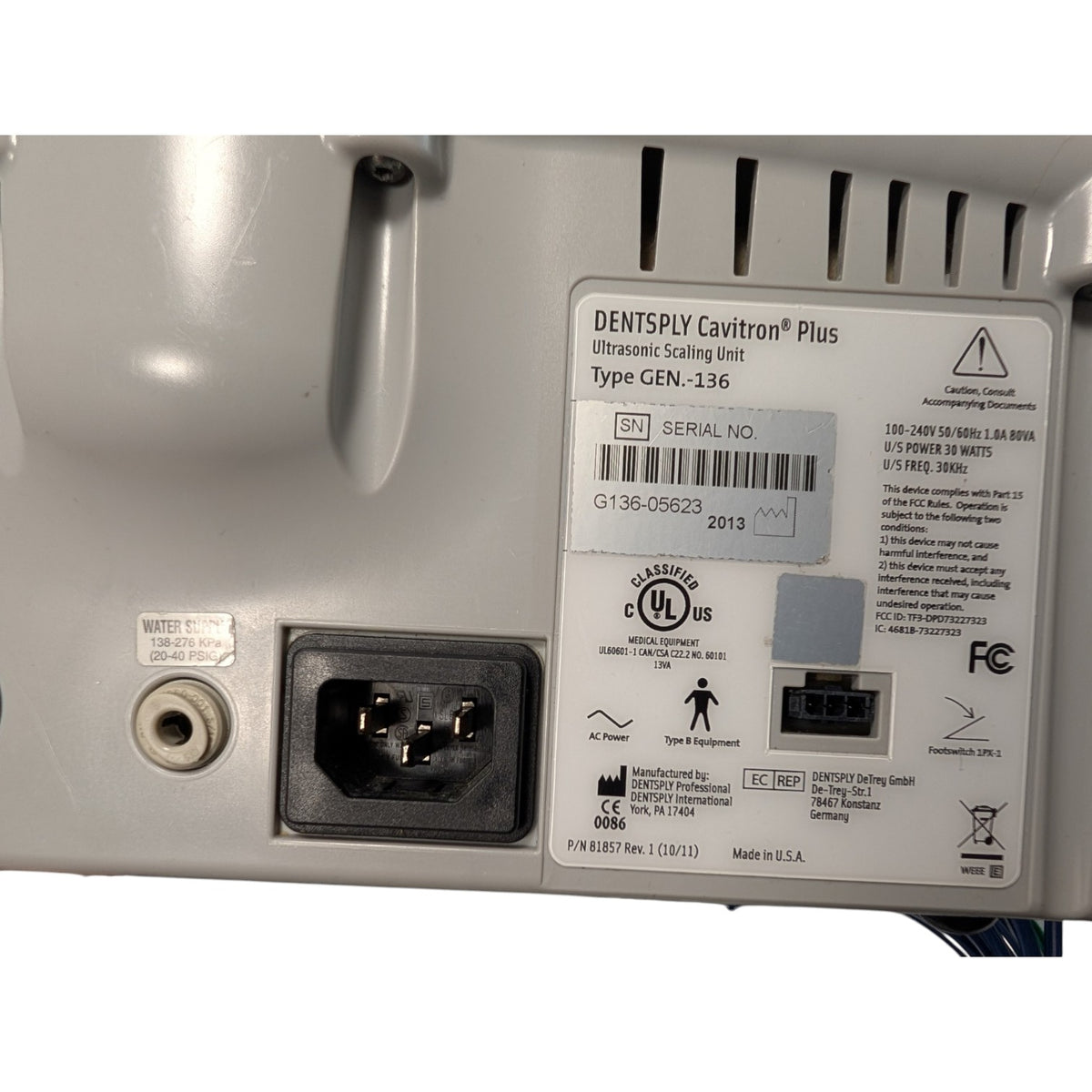 Cavitron Plus, Gen-136, Ultrasonic Scaler, Refurbished SN 05623