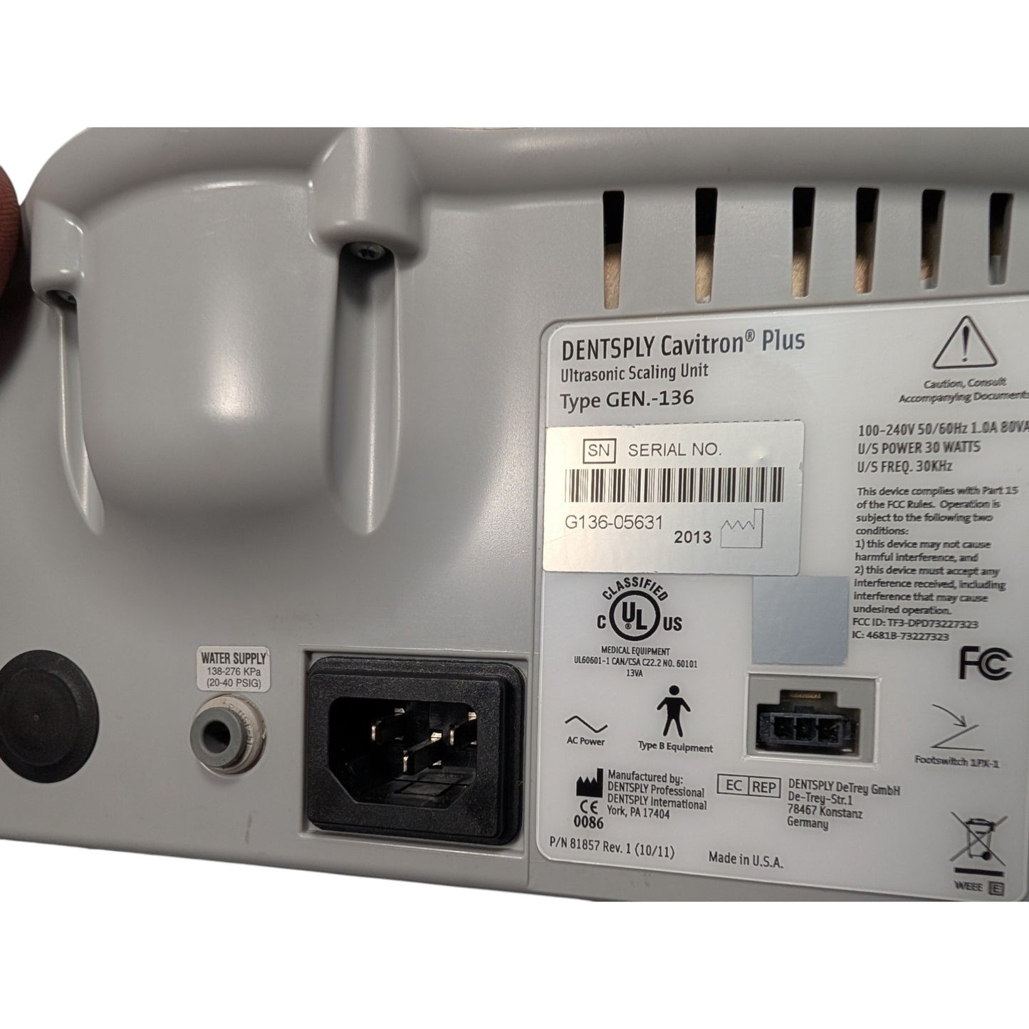 Cavitron Plus, Gen-136, Ultrasonic Scaler, Refurbished SN 05631