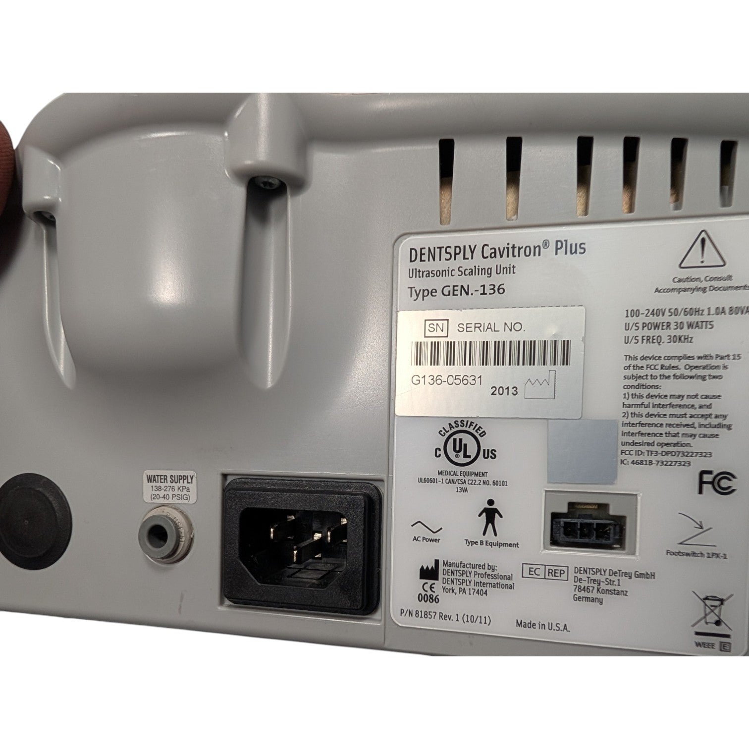 Cavitron Plus, Gen-136, Ultrasonic Scaler, Refurbished SN 05631