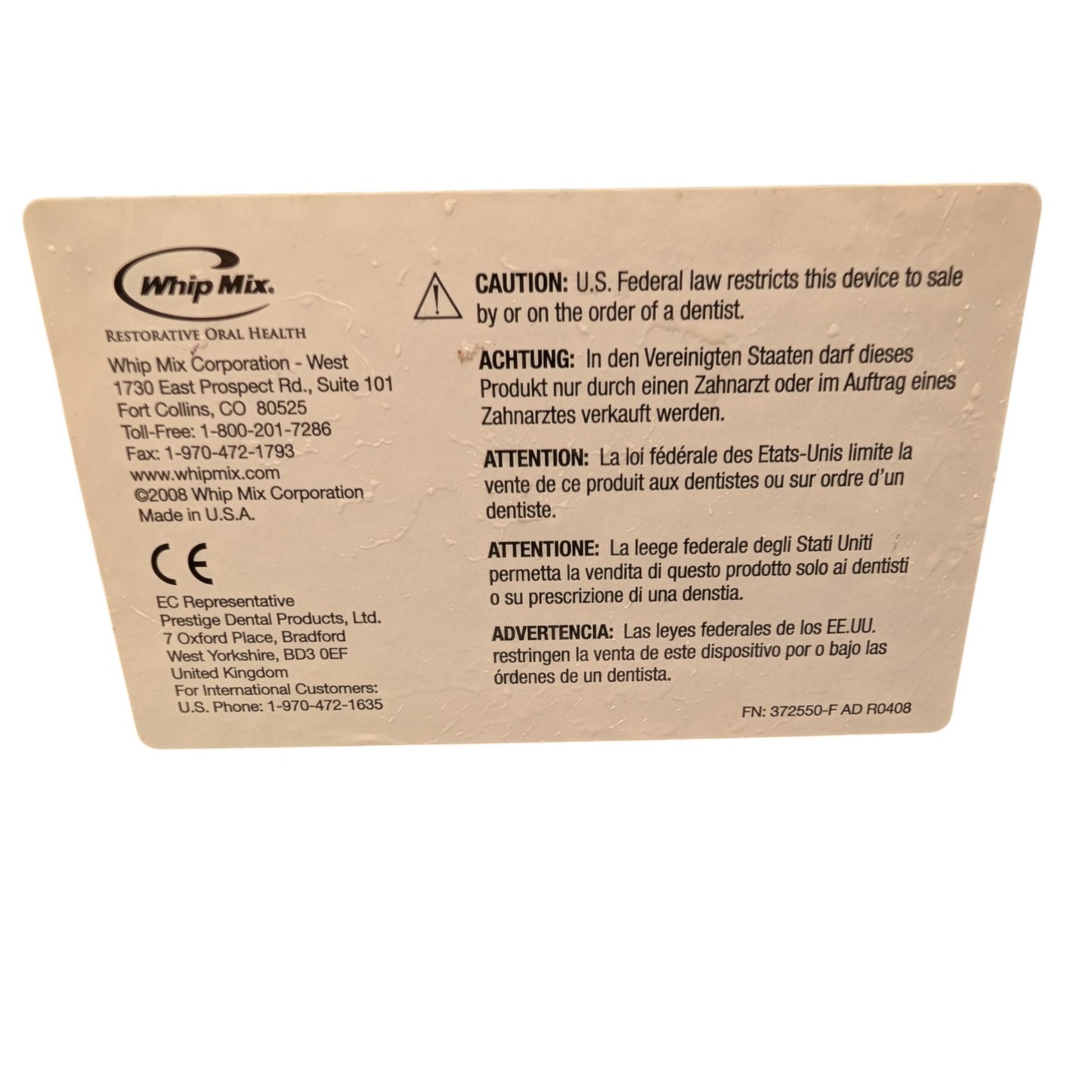 Denar Whip Mix Face Bow 200011-2