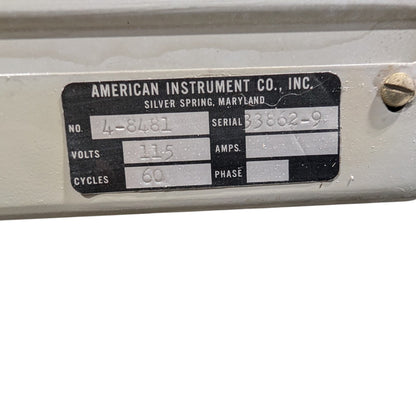 American Instrument Co 4-8481 Helium Glow Photometer