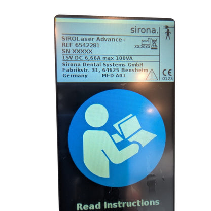 Sirona SIROLaser Advance Dental Laser Oral Tissue Surgery Ablation dental diod Laser System, 01272