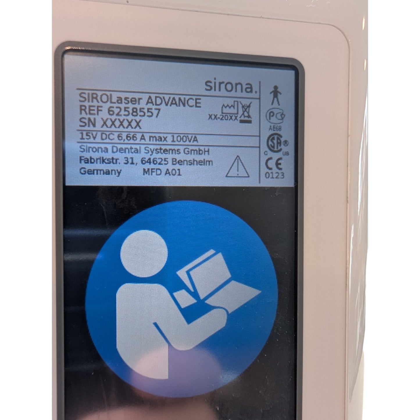 Sirona SIROLaser Advance Dental Laser Oral Tissue Surgery Ablation dental diod Laser System, 04703