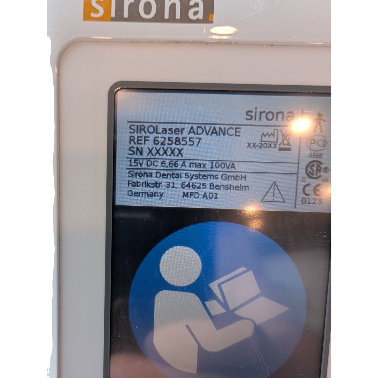 Sirona SIROLaser Advance Dental Laser Oral Tissue Surgery Ablation dental diod Laser System, 04691