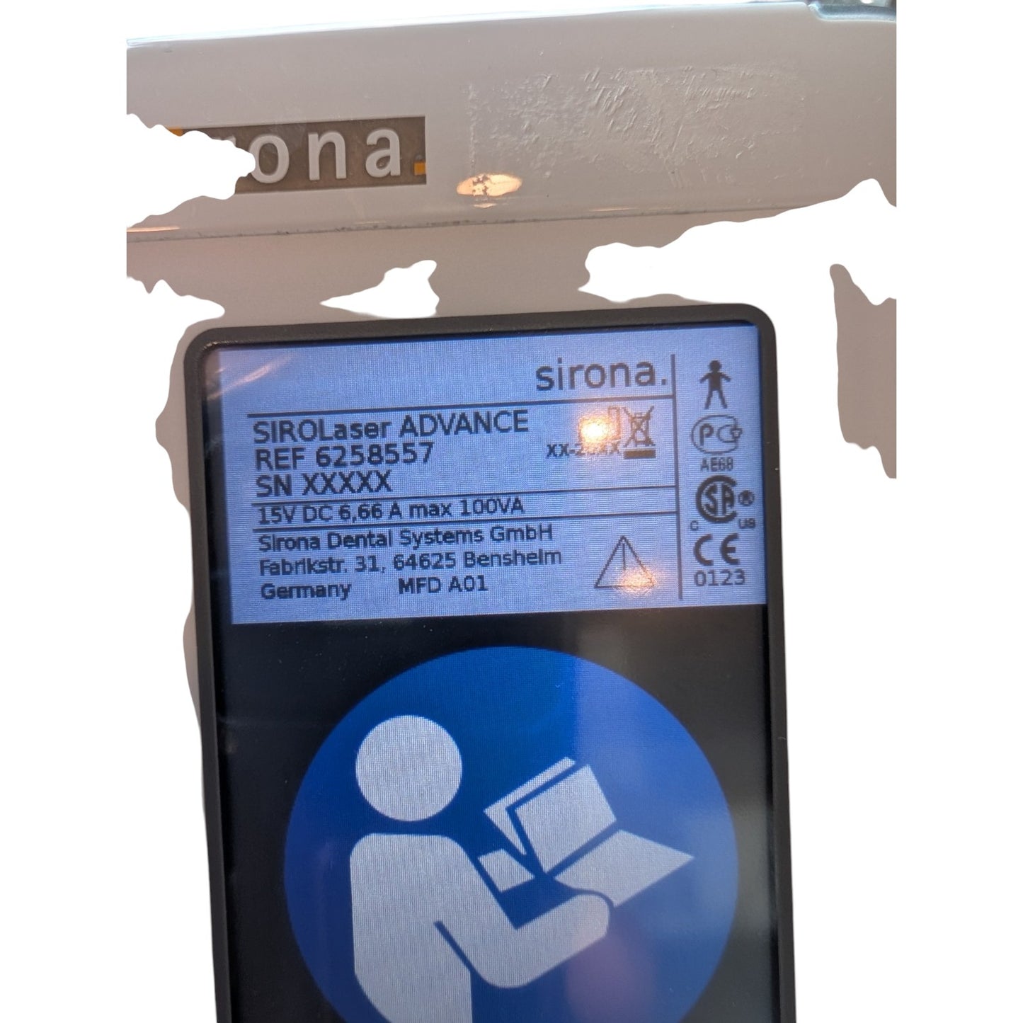 Sirona SIROLaser Advance Dental Laser Oral Tissue Surgery Ablation dental diod Laser System, 05252