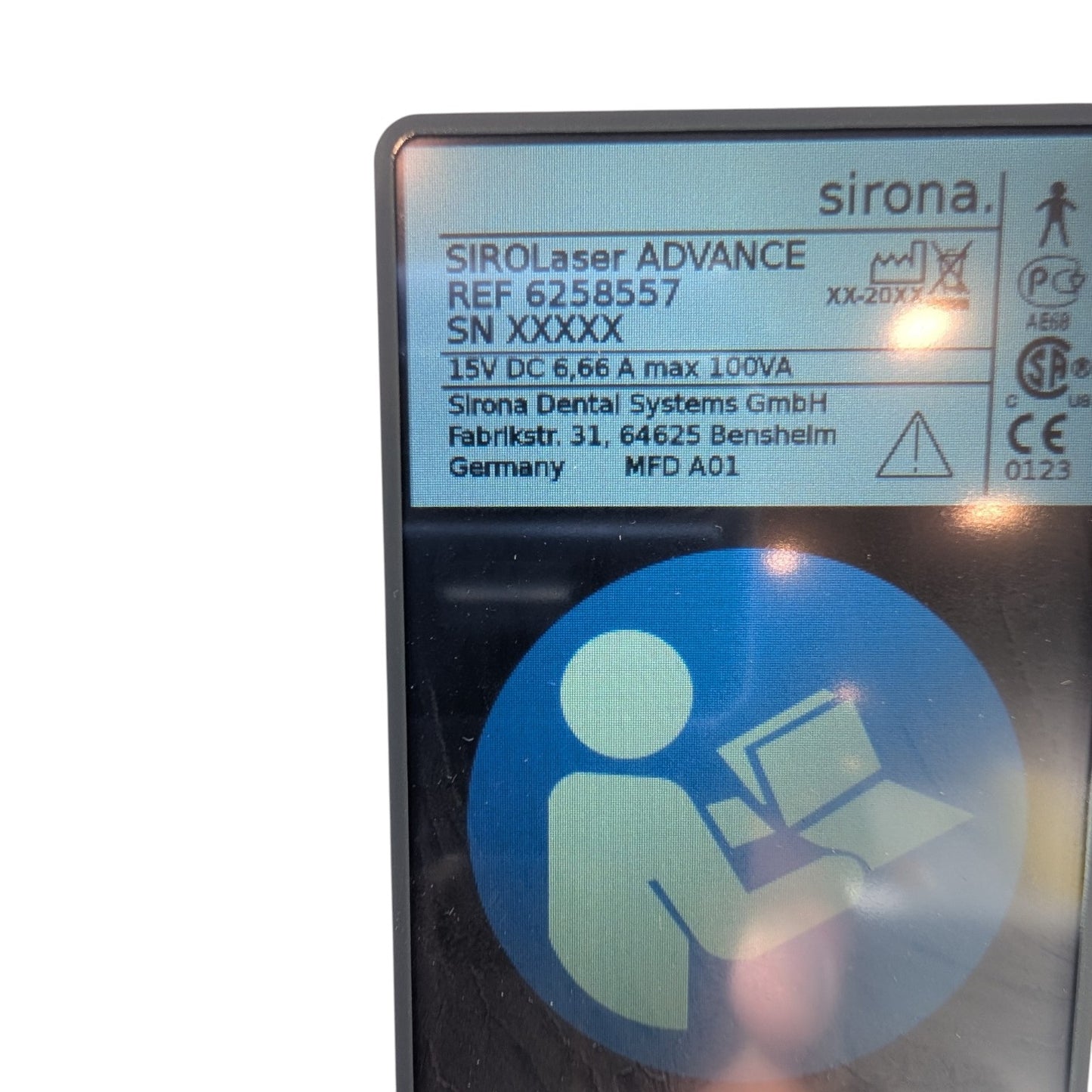 Sirona SIROLaser Advance Dental Laser Oral Tissue Surgery Ablation dental diod Laser System, 05939