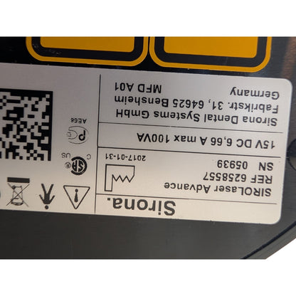 Sirona SIROLaser Advance Dental Laser Oral Tissue Surgery Ablation dental diod Laser System, 05939