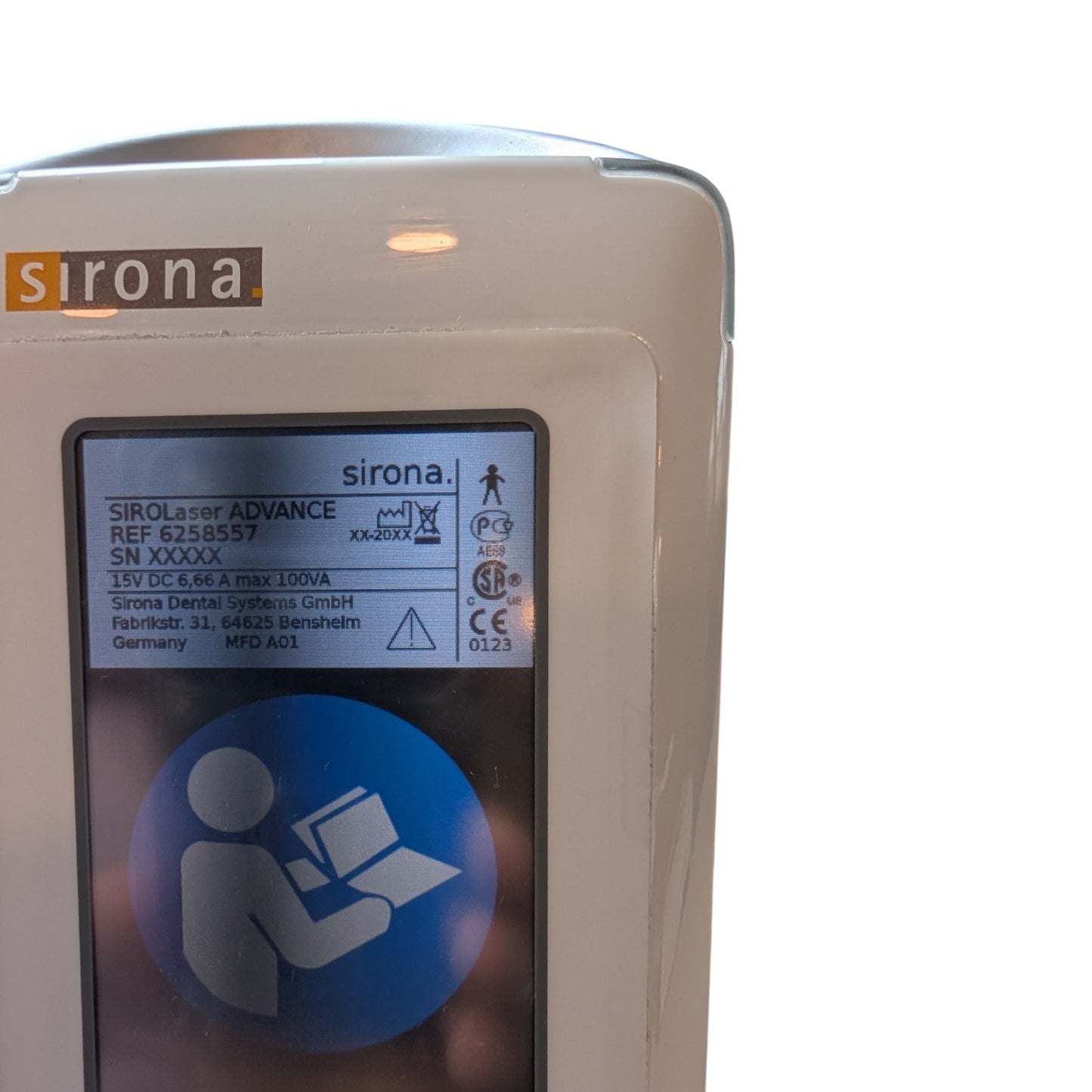 Sirona SIROLaser Advance Dental Laser Oral Tissue Surgery Ablation dental diod Laser System, 04979, loose face cover
