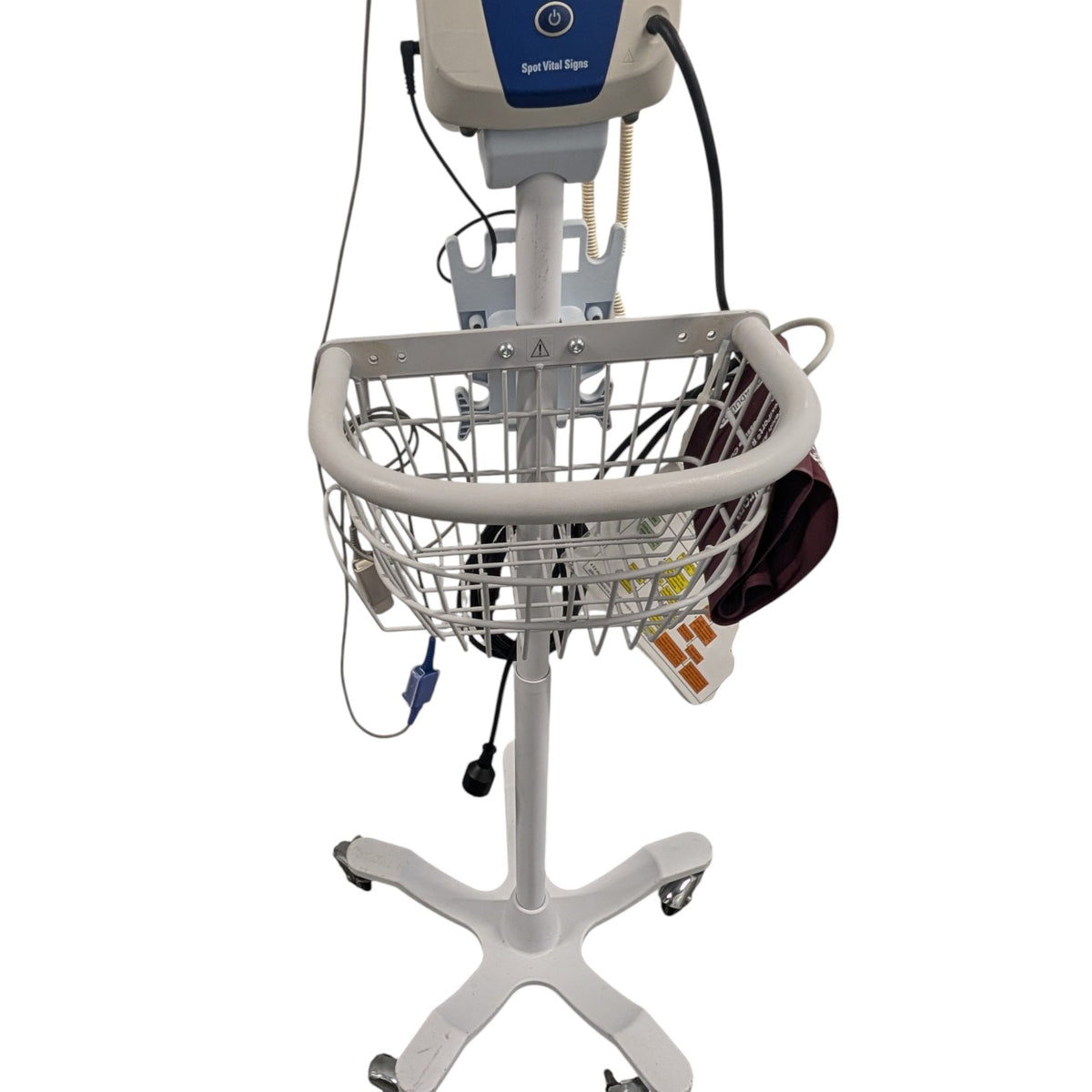 Welch Allyn Spot Vital Signs Blood Pressure Monitor on Rolling Stand