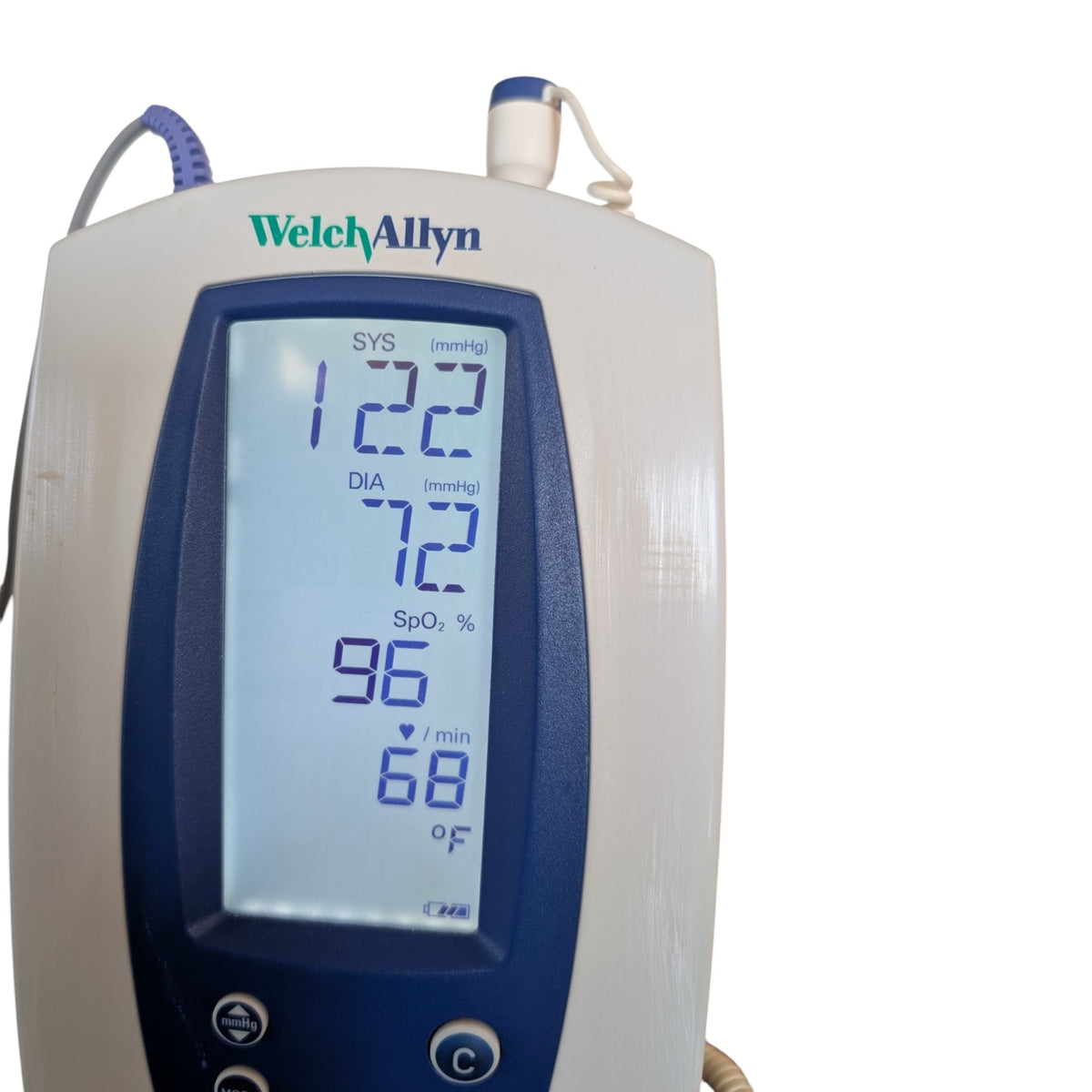 Welch Allyn Spot Vital Signs Blood Pressure Monitor on Rolling Stand
