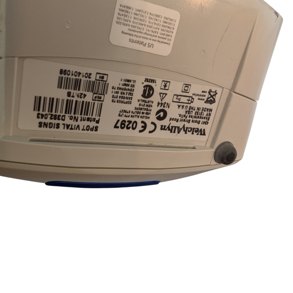 Welch Allyn Spot Vital Signs Blood Pressure Monitor on Rolling Stand