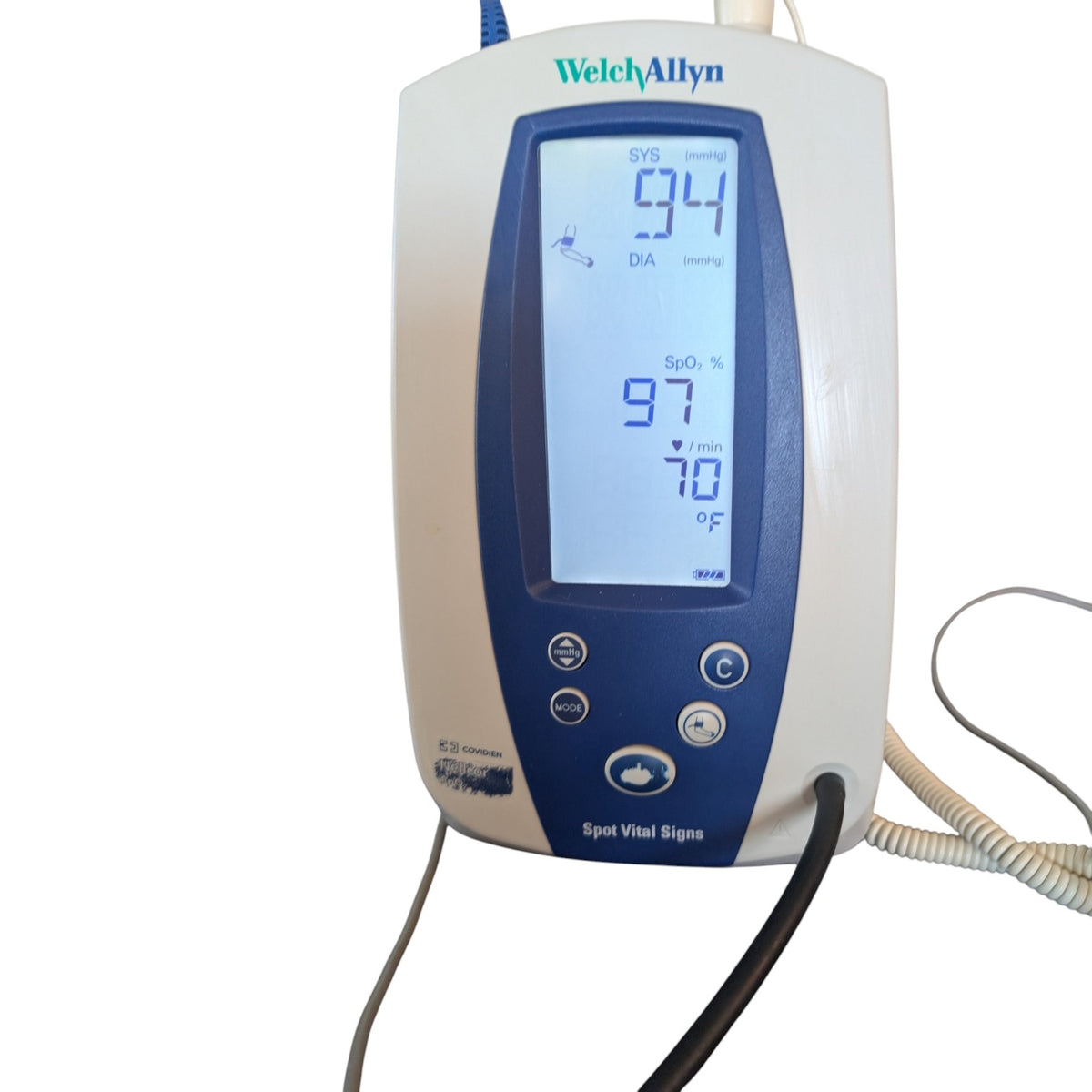 Welch Allyn Spot Vital Signs Blood Pressure Monitor on Rolling Stand