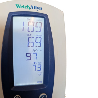 Welch Allyn Spot Vital Signs Blood Pressure Monitor on Rolling Stand