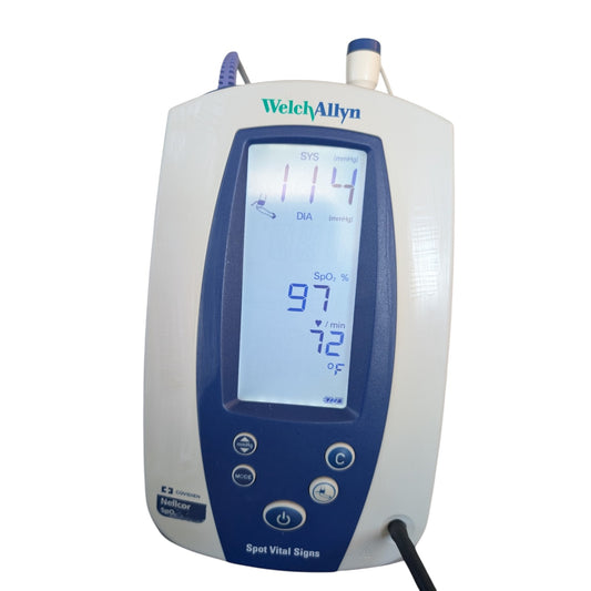 Welch Allyn Spot Vital Signs Blood Pressure Monitor on Rolling Stand