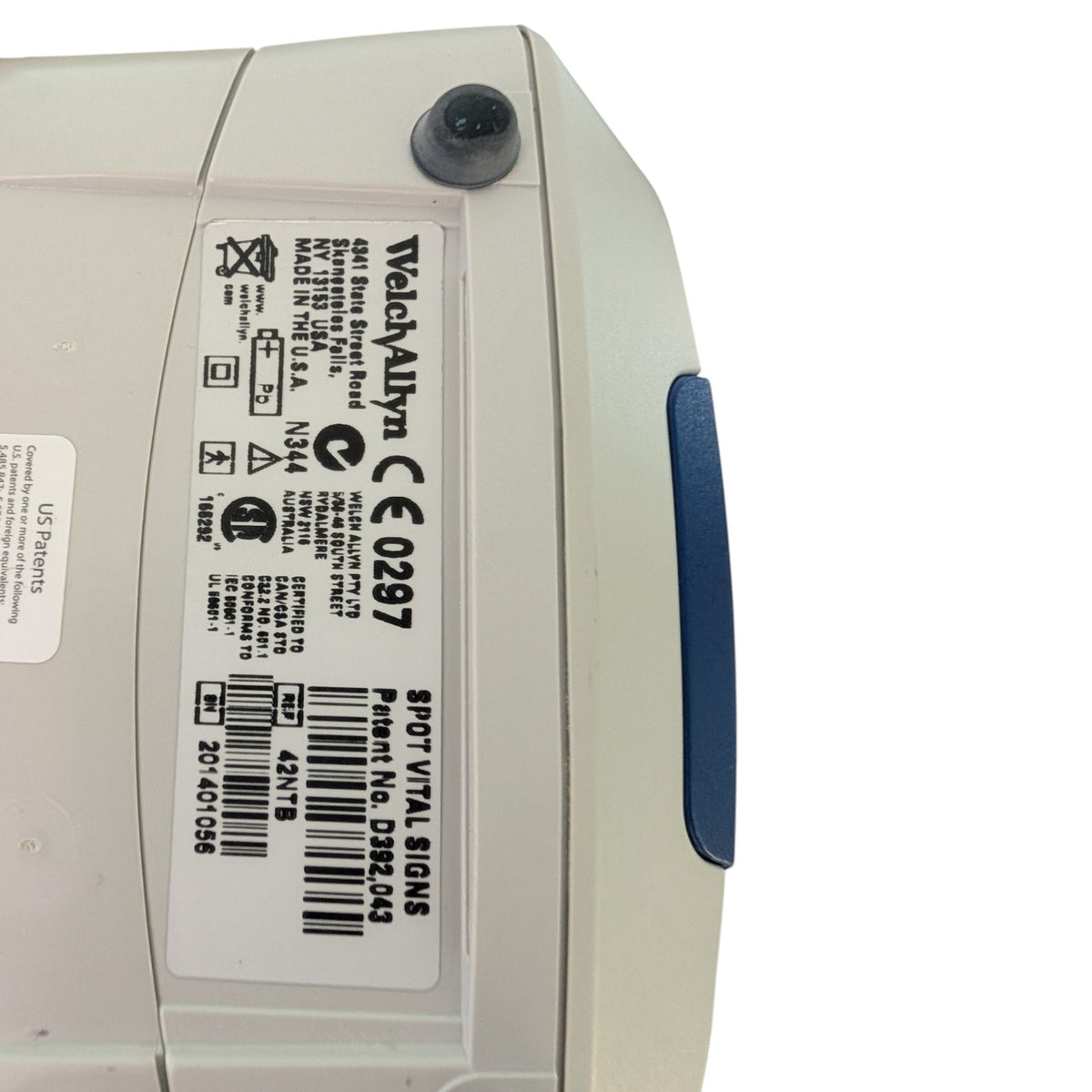 Welch Allyn Spot Vital Signs Blood Pressure Monitor on Rolling Stand