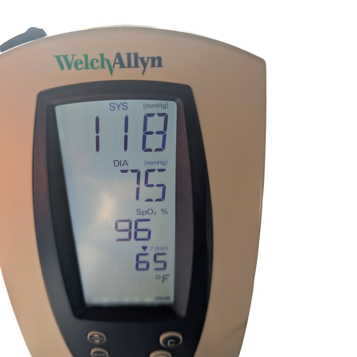 Welch Allyn Spot Vital Signs Blood Pressure Monitor on Rolling Stand