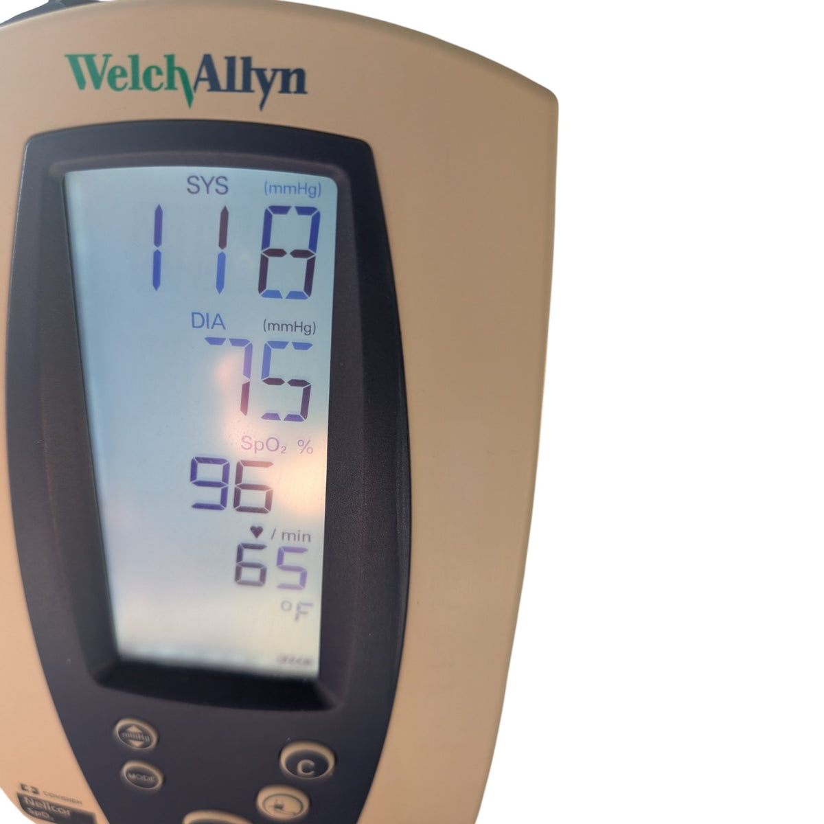 Welch Allyn Spot Vital Signs Blood Pressure Monitor on Rolling Stand