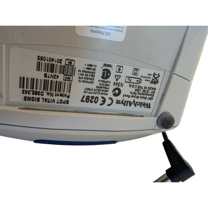 Welch Allyn Spot Vital Signs Blood Pressure Monitor on Rolling Stand
