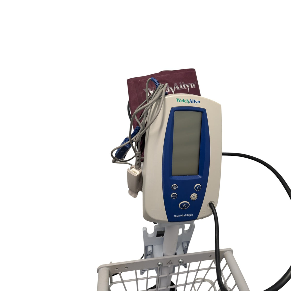 Welch Allyn Spot Vital Signs Blood Pressure Monitor on Rolling Stand