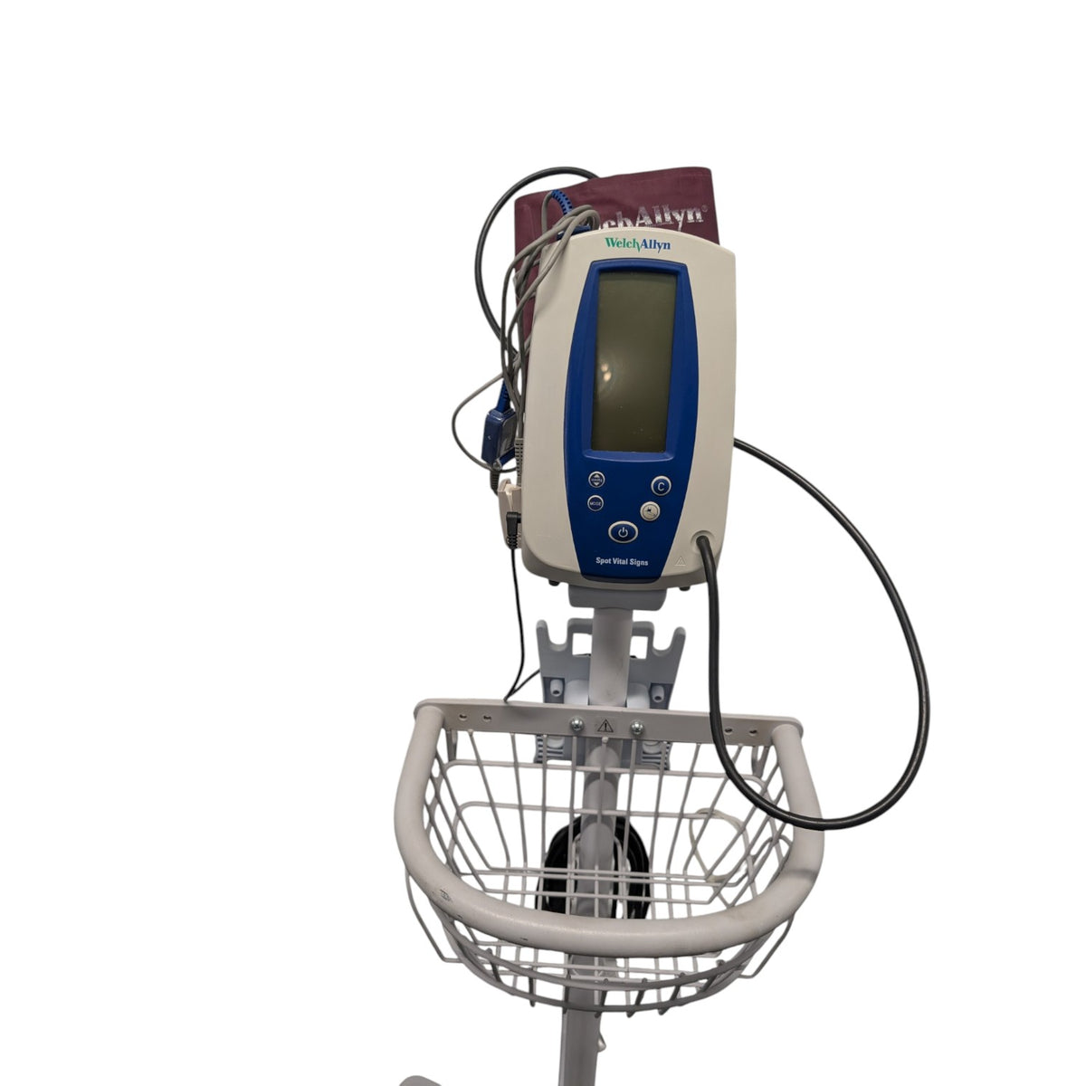Welch Allyn Spot Vital Signs Blood Pressure Monitor on Rolling Stand