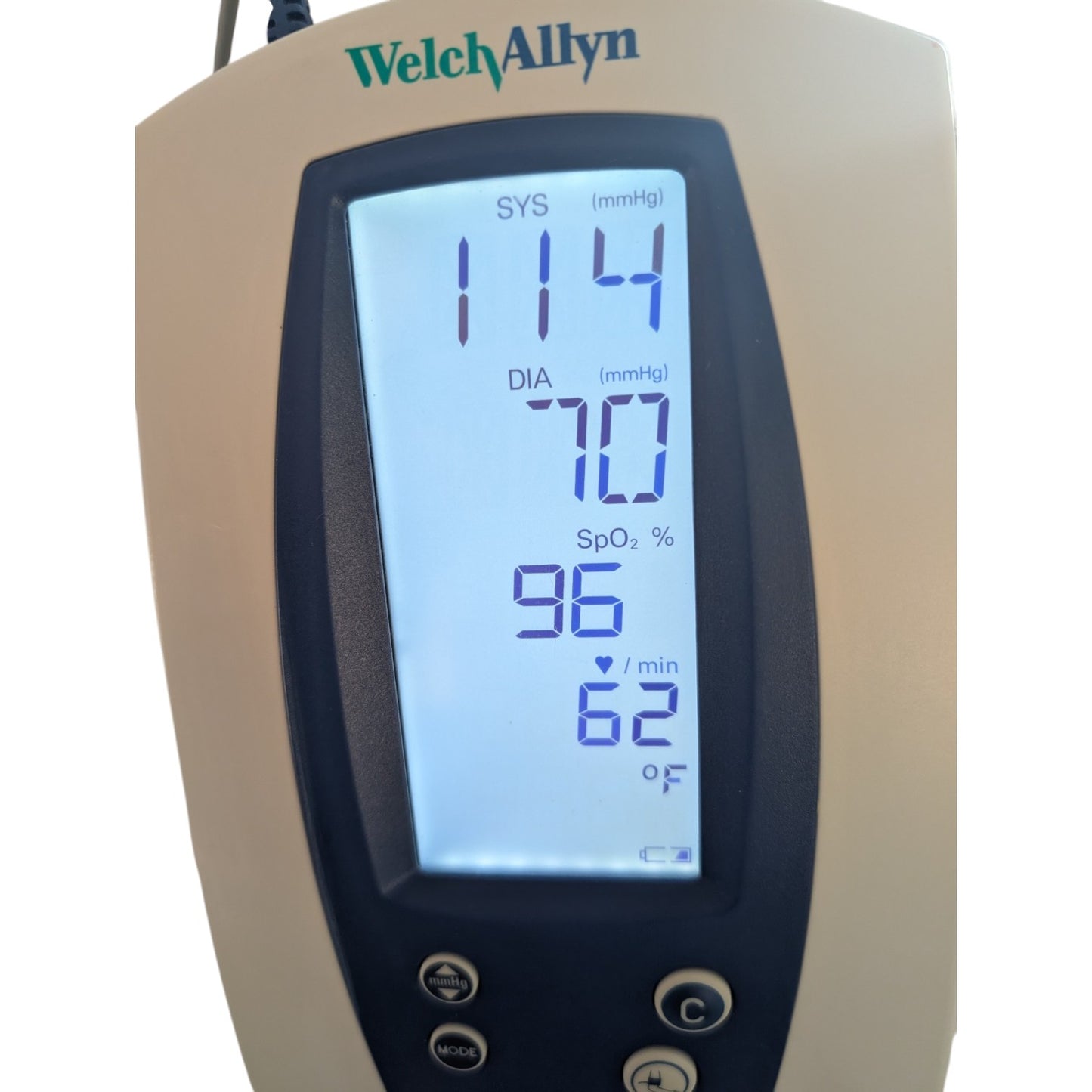 Welch Allyn Spot Vital Signs Blood Pressure Monitor on Rolling Stand