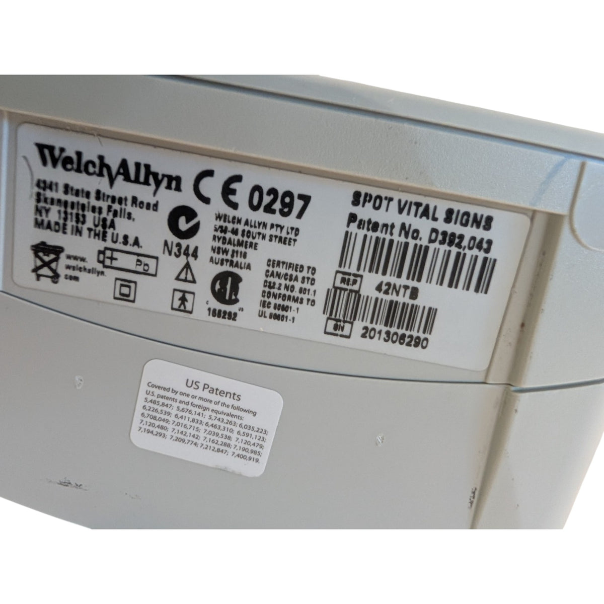 Welch Allyn Spot Vital Signs Blood Pressure Monitor on Rolling Stand