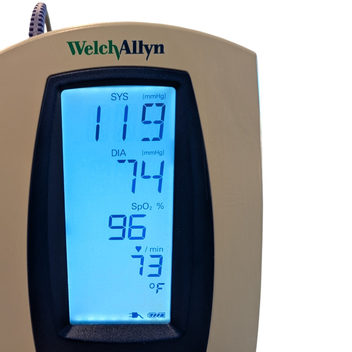 Welch Allyn Spot Vital Signs Blood Pressure Monitor on Rolling Stand