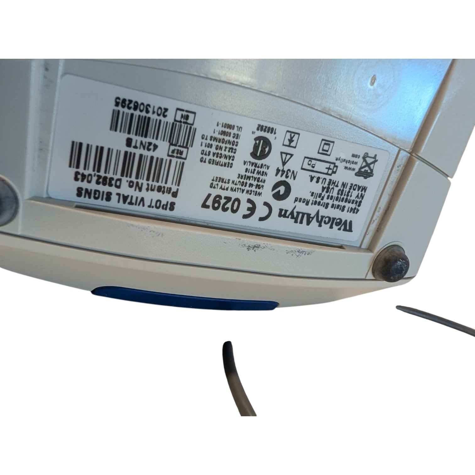 Welch Allyn Spot Vital Signs Blood Pressure Monitor on Rolling Stand