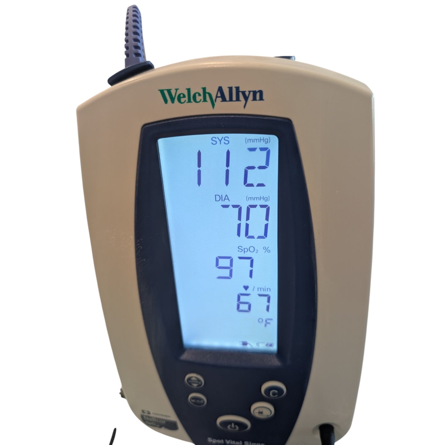 Welch Allyn Spot Vital Signs Blood Pressure Monitor on Rolling Stand